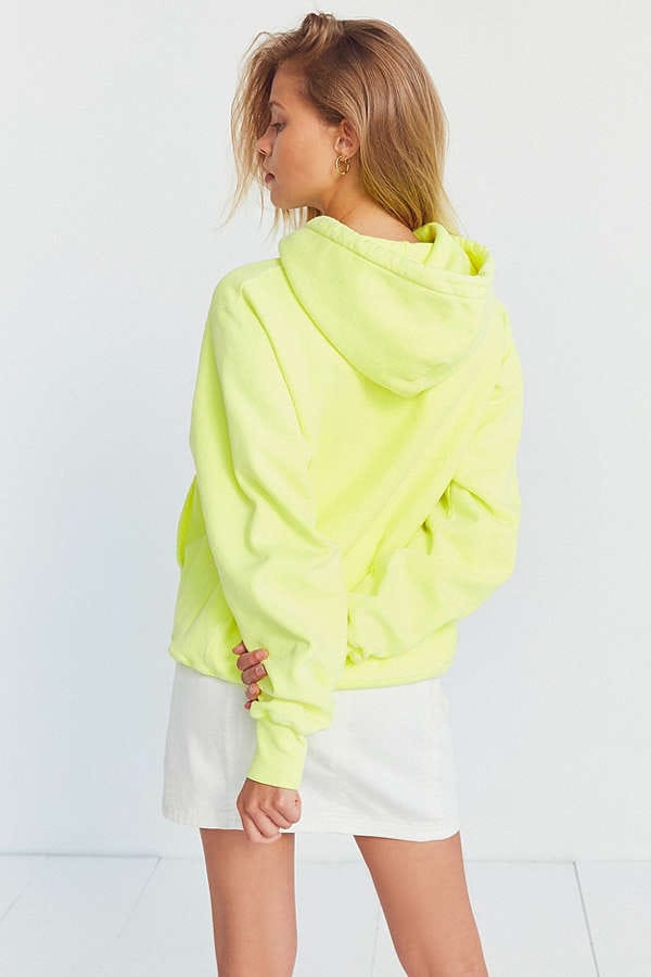 neon champion hoodie