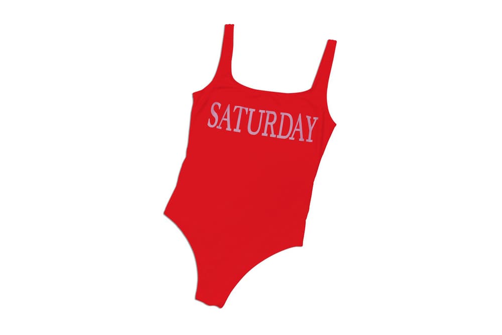 Alberta Ferretti Day of the Week Rainbow Swimsuits