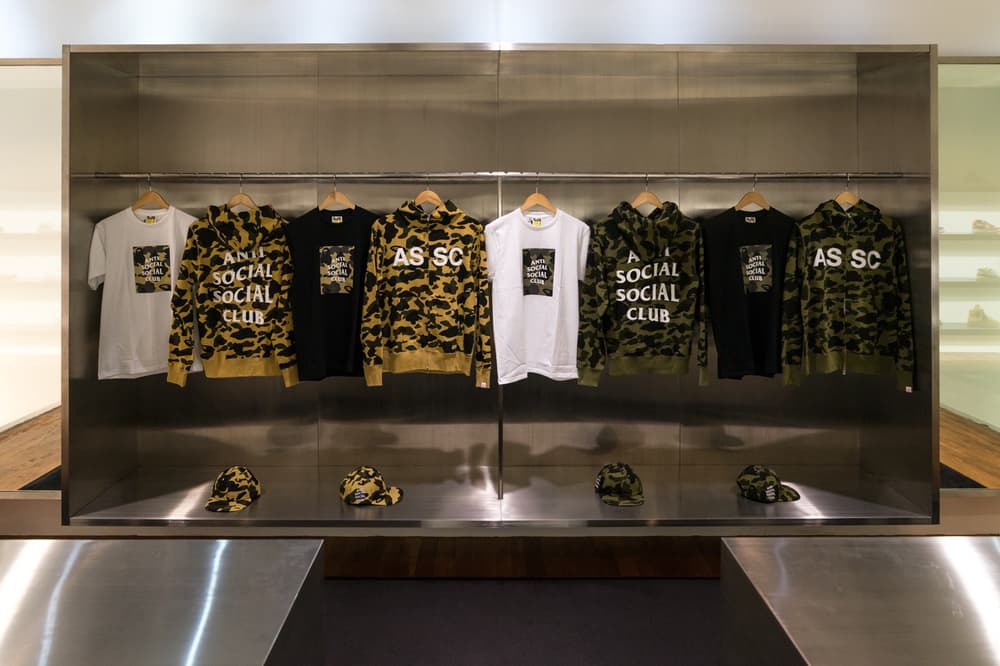 Anti Social Social Club BAPE Collection Launch Collaboration NYC New York City