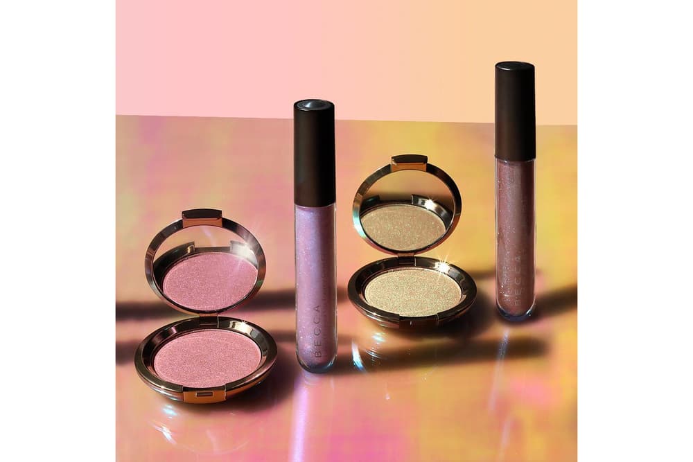 becca cosmetics holographic collection Light Chaser Highlighters and Liquid Crystal Lip Toppers