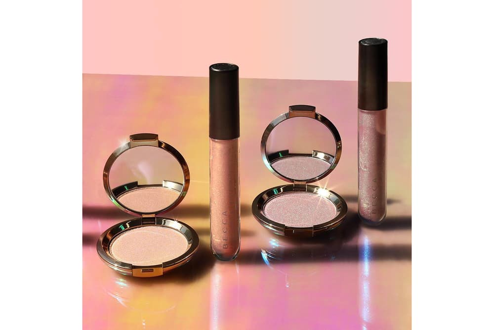 becca cosmetics holographic collection Light Chaser Highlighters and Liquid Crystal Lip Toppers