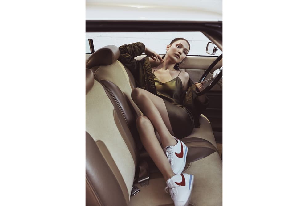 Bella Hadid Nike Cortez Campaign 2017