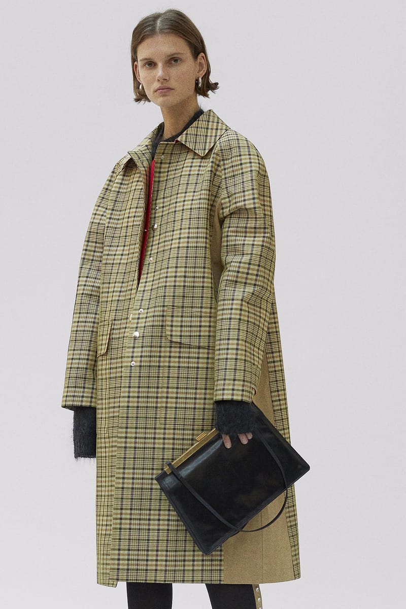 celine check coat