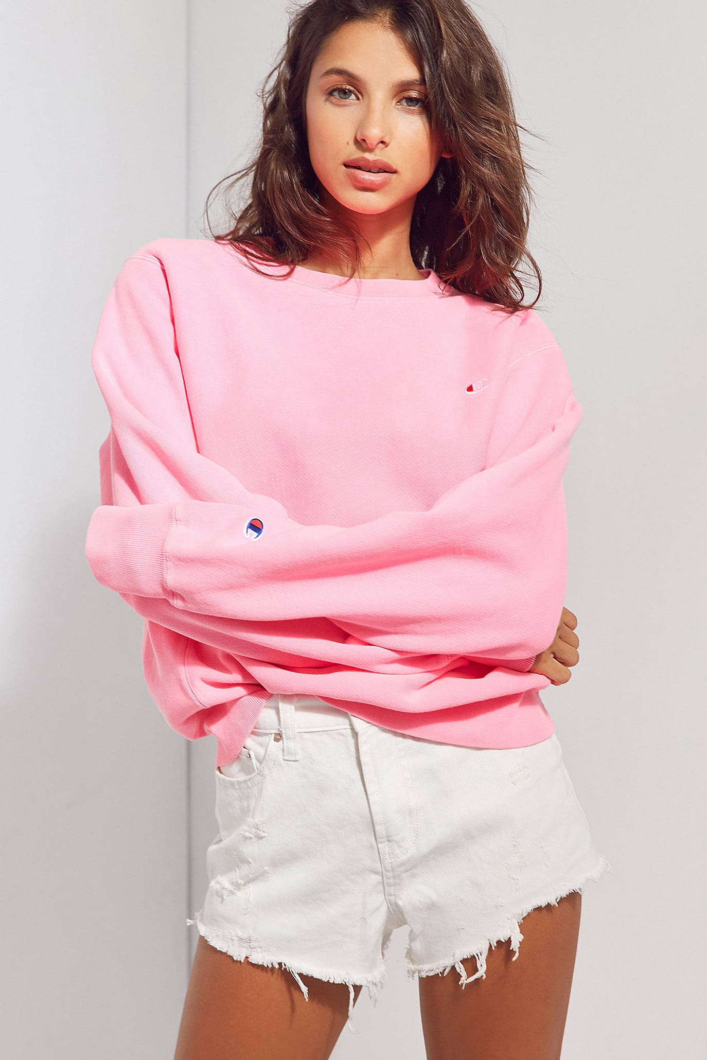 Pullover Sweatshirt Is Extra Neon Pink 