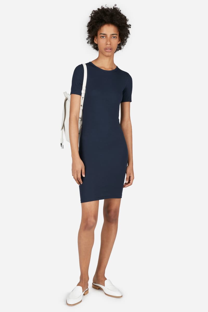 Everlane Micro Rib Tee Dress Tank Top Cami Minimalist Basic