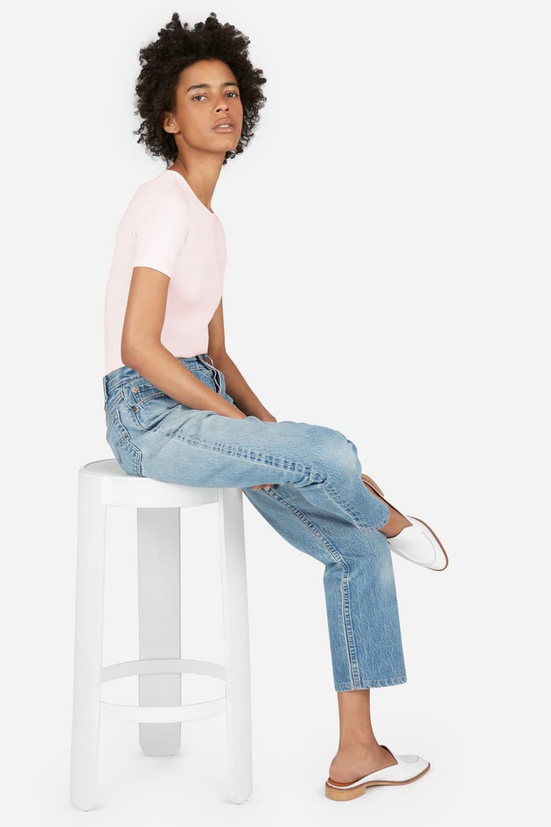 Everlane Micro Rib Tee Dress Tank Top Cami Minimalist Basic