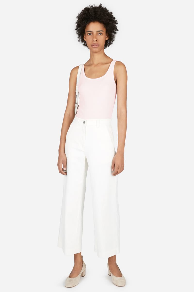 Everlane Micro Rib Tee Dress Tank Top Cami Minimalist Basic