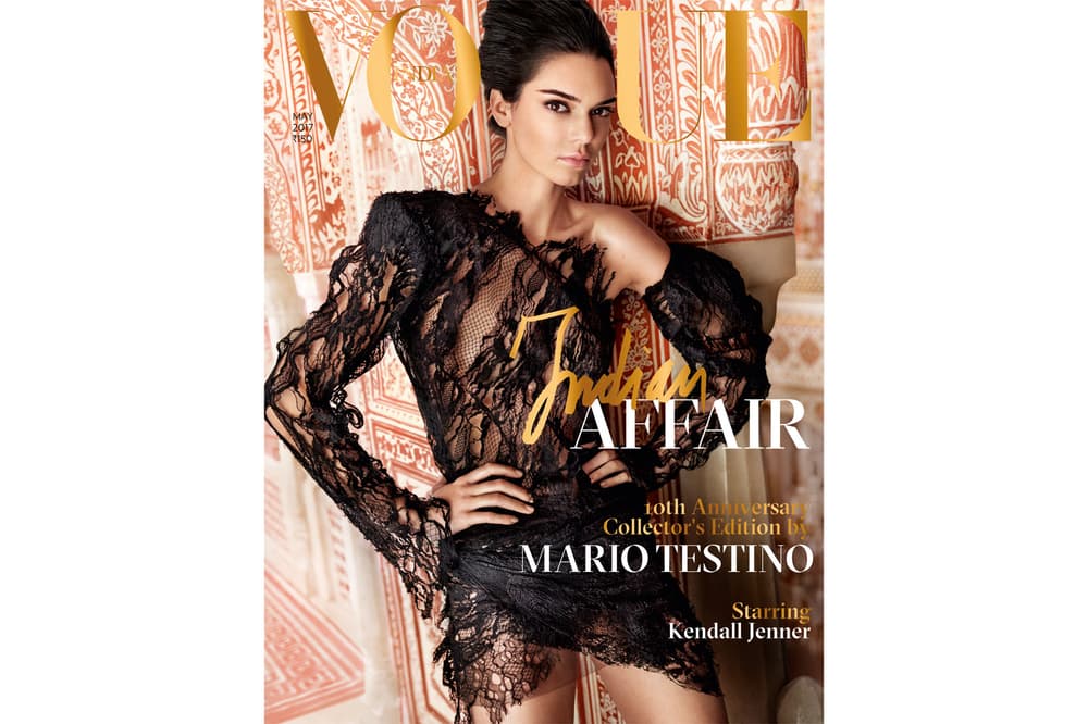 Kendall Jenner Vogue India 2017 May Cover Mario Testino