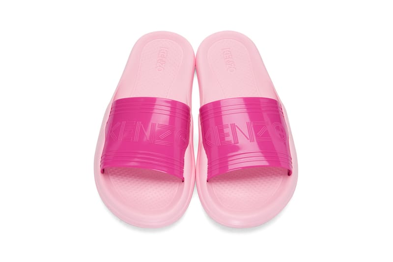 pink kenzo slides