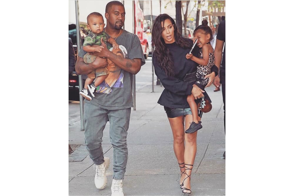 Kanye West Kim Kardashian North West Saint West