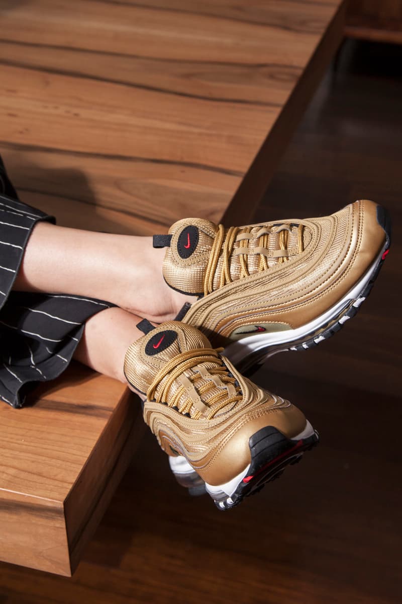 Nike Air Max 97 Metallic Gold Jewelry Editorial NSS Magazine