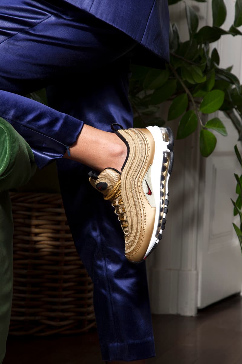 Nike Air Max 97 Metallic Gold Jewelry Editorial NSS Magazine