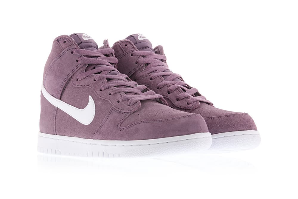 nike dunk high sneakers violet dust