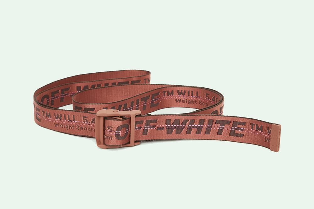 OFF-WHITE Industrial Belt Virgil Abloh New Colorway Blue Green White