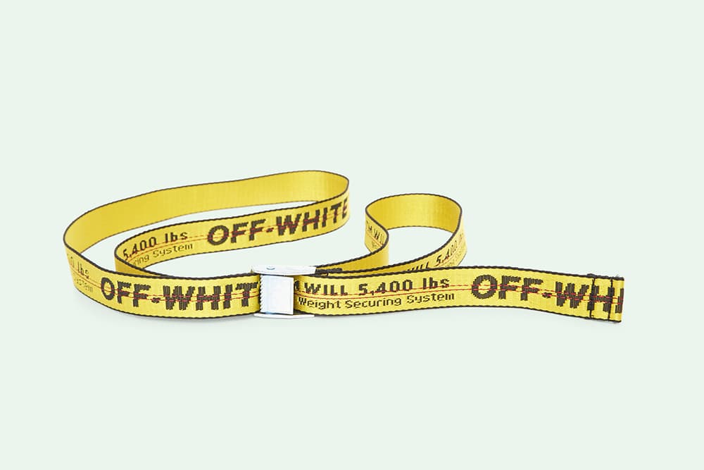 OFF-WHITE Industrial Belt Virgil Abloh New Colorway Blue Green White