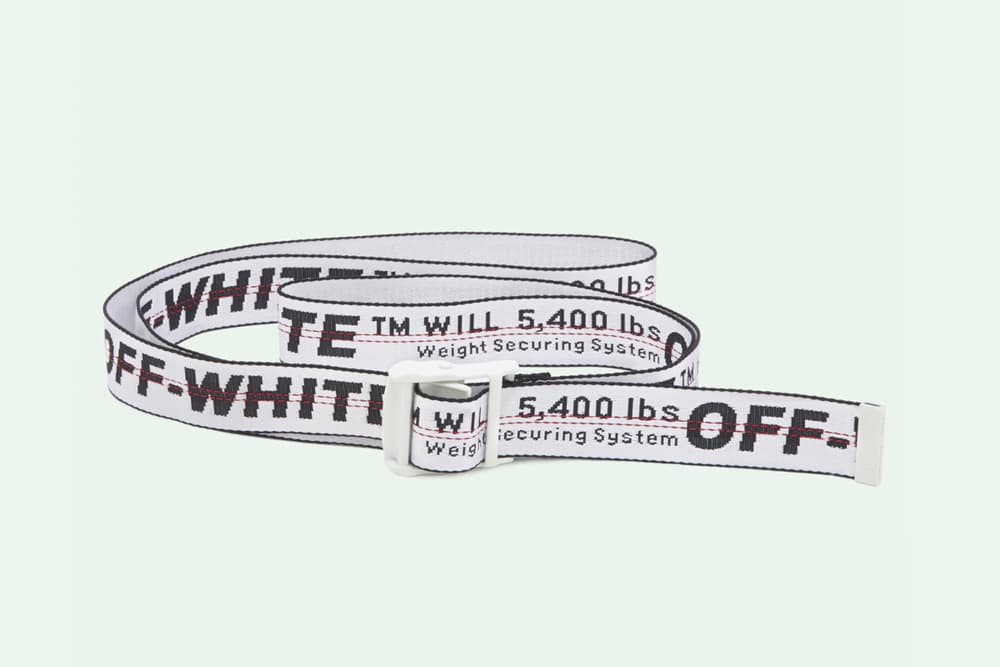 OFF-WHITE Industrial Belt Virgil Abloh New Colorway Blue Green White