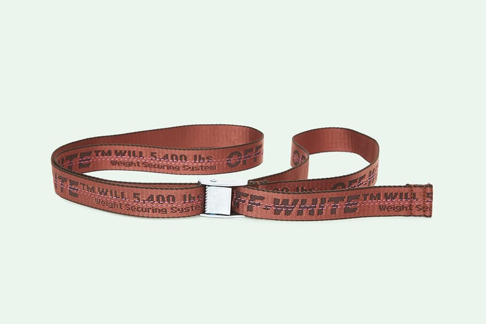 OFF-WHITE Industrial Belt Virgil Abloh New Colorway Blue Green White