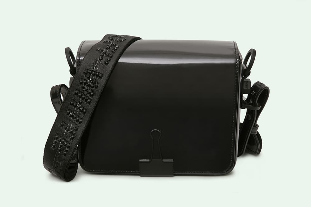 OFF WHITE Binder Clip Flap Bag Silver New Color Virgil Abloh