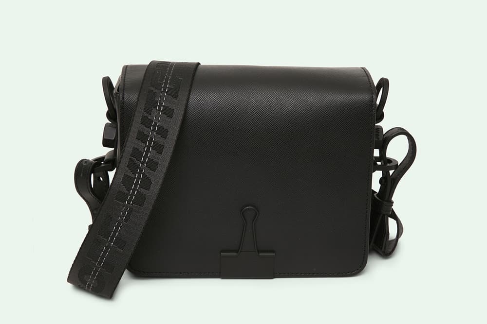 OFF WHITE Binder Clip Flap Bag Silver New Color Virgil Abloh