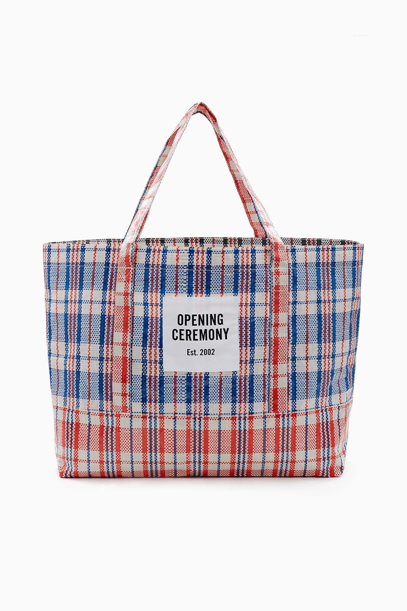 tartan shopper bag