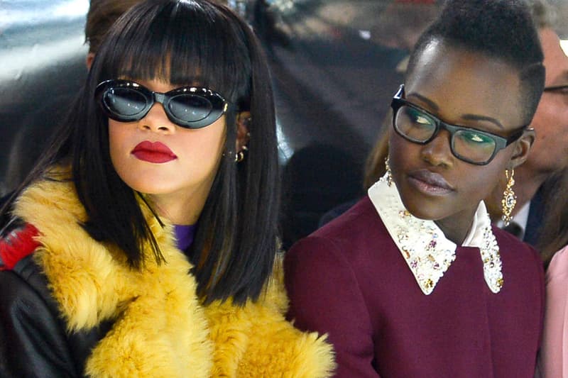Rihanna Lupita Nyong'o Miu Miu 2014 Fashion Show