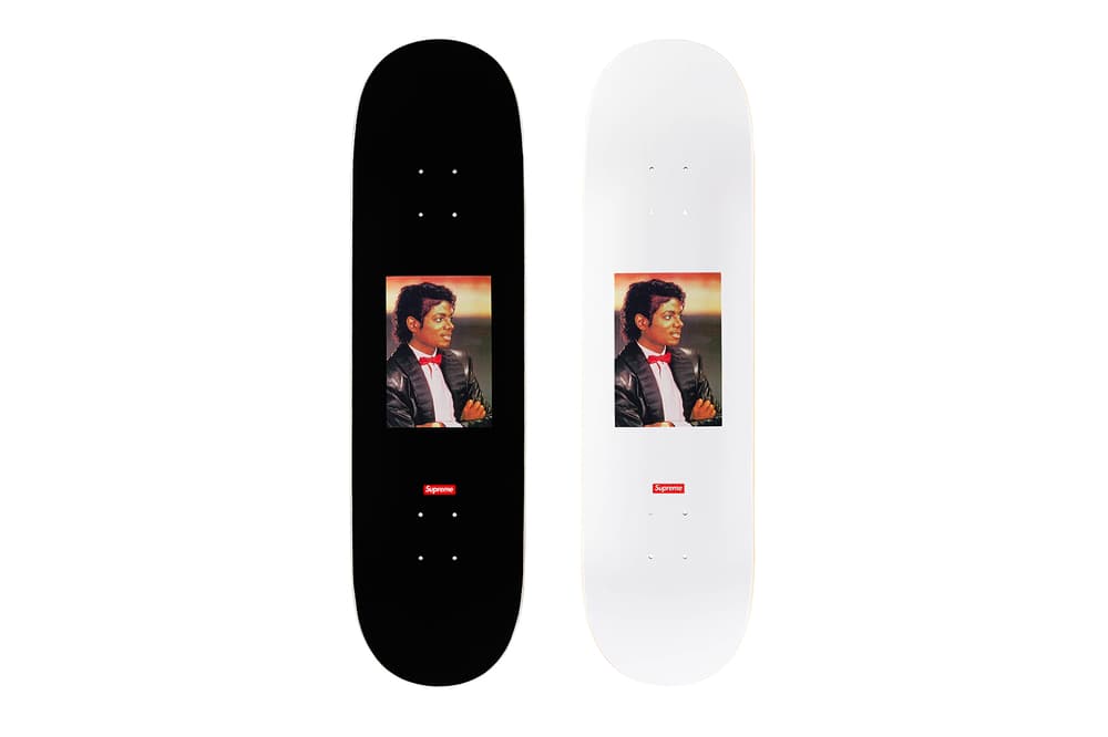 michael jackson supreme 2017 spring summer skate decks