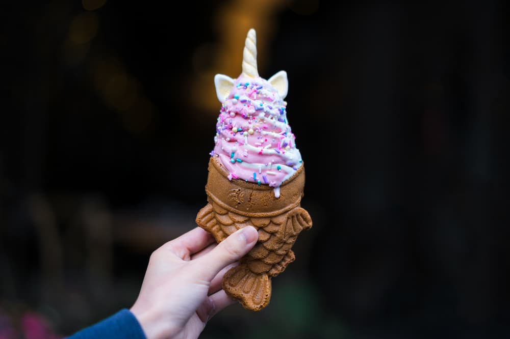 Unicorn Taiyaki Ice Cream