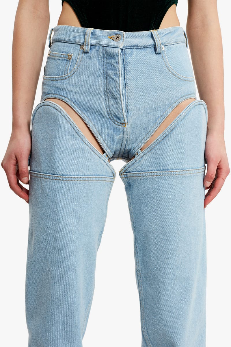 y project denim shorts