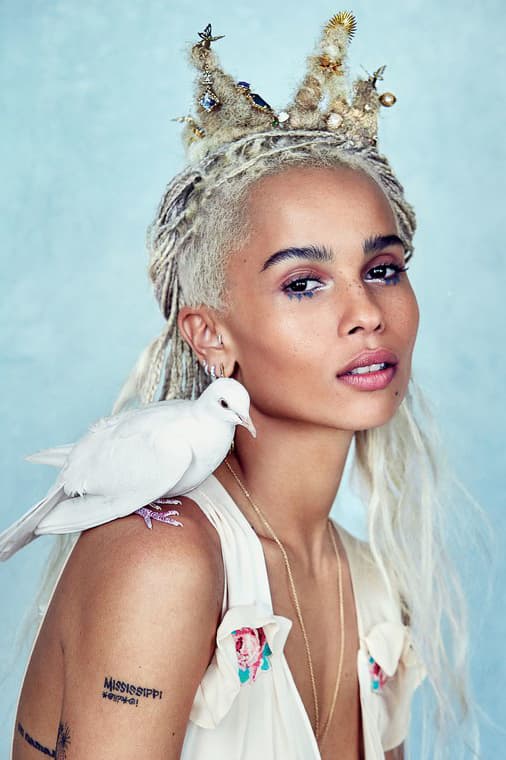 Zoë Kravitz Allure 2017 June Cover Twiggy Beauty Video