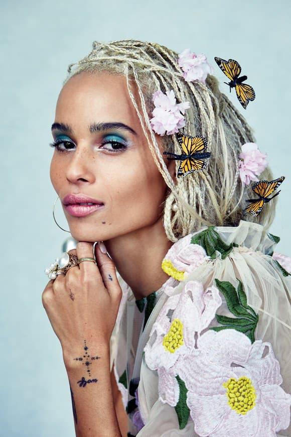 Zoë Kravitz Allure 2017 June Cover Twiggy Beauty Video