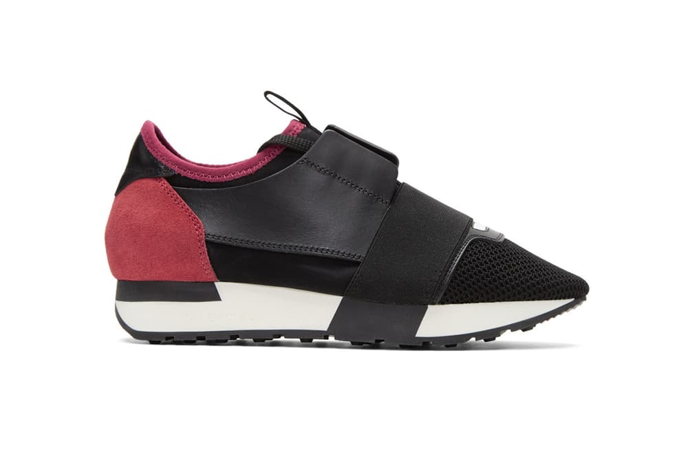 Balenciaga Black Pink Panelled Sneaker Demna Gvasalia Fuchsia