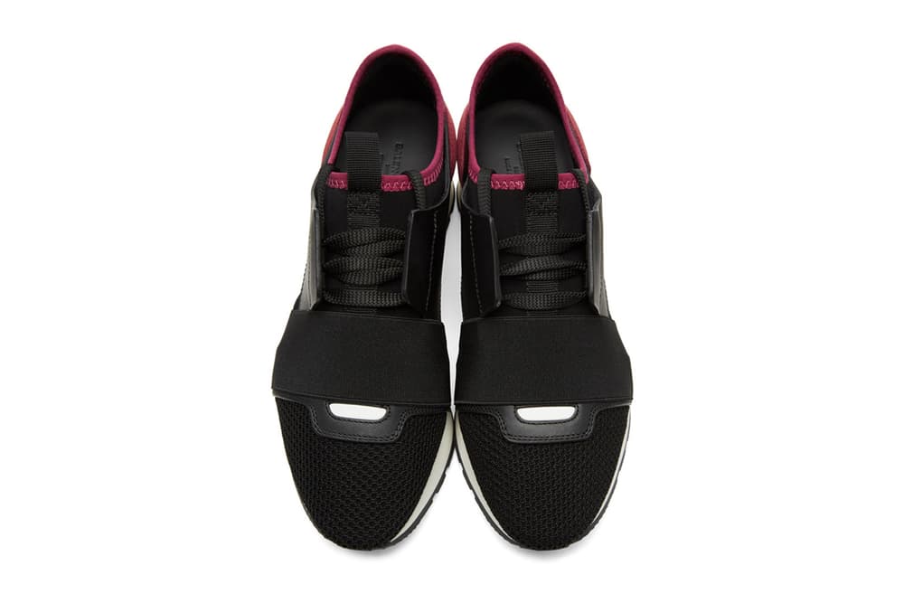 Balenciaga Black Pink Panelled Sneaker Demna Gvasalia Fuchsia