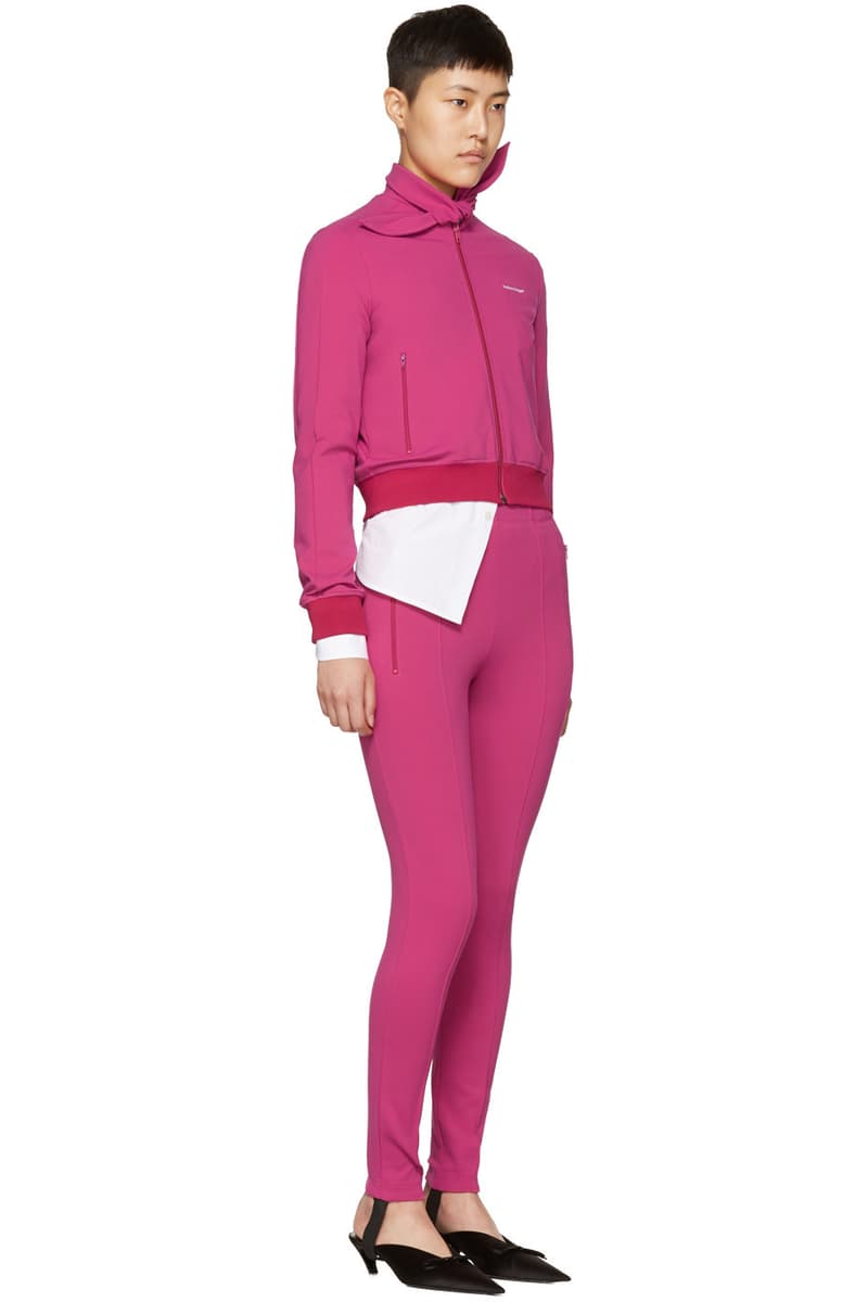 Balenciaga Over the Knee Boots Pink Velvet