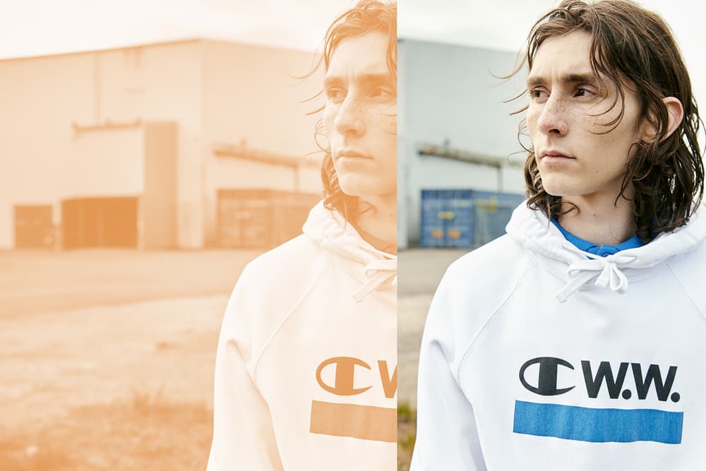 Wood Wood Champion collaboration capsule collection release menswear womenswear lookbook