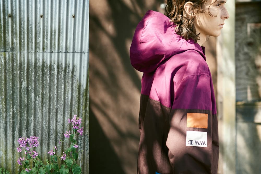 Wood Wood Champion collaboration capsule collection release menswear womenswear lookbook
