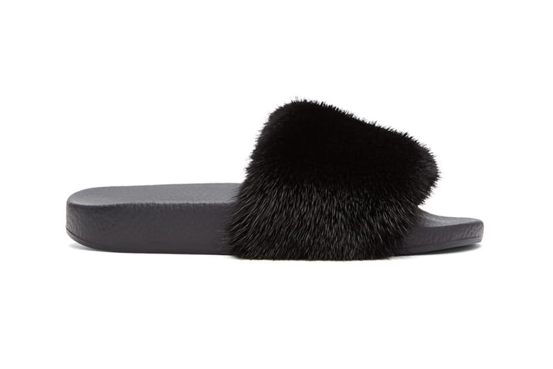 dolce and gabbana fur slides