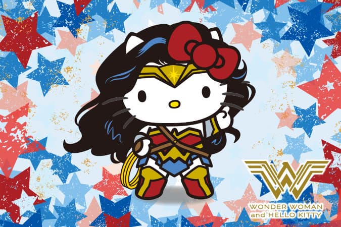 wonder woman gal gadot hello kitty sanrio japan exclusive movie dc comics