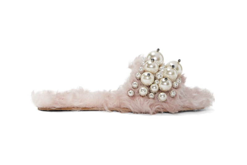 Miu Miu Drops Luxe Pink Shearling Pearl 