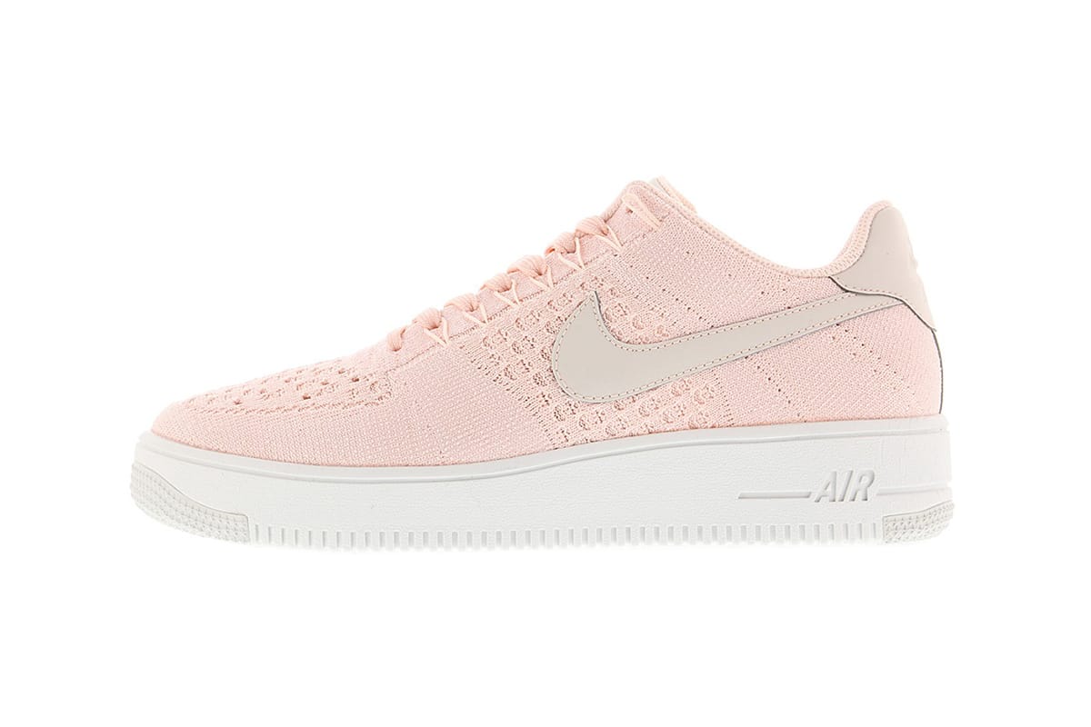 pink flyknit air force