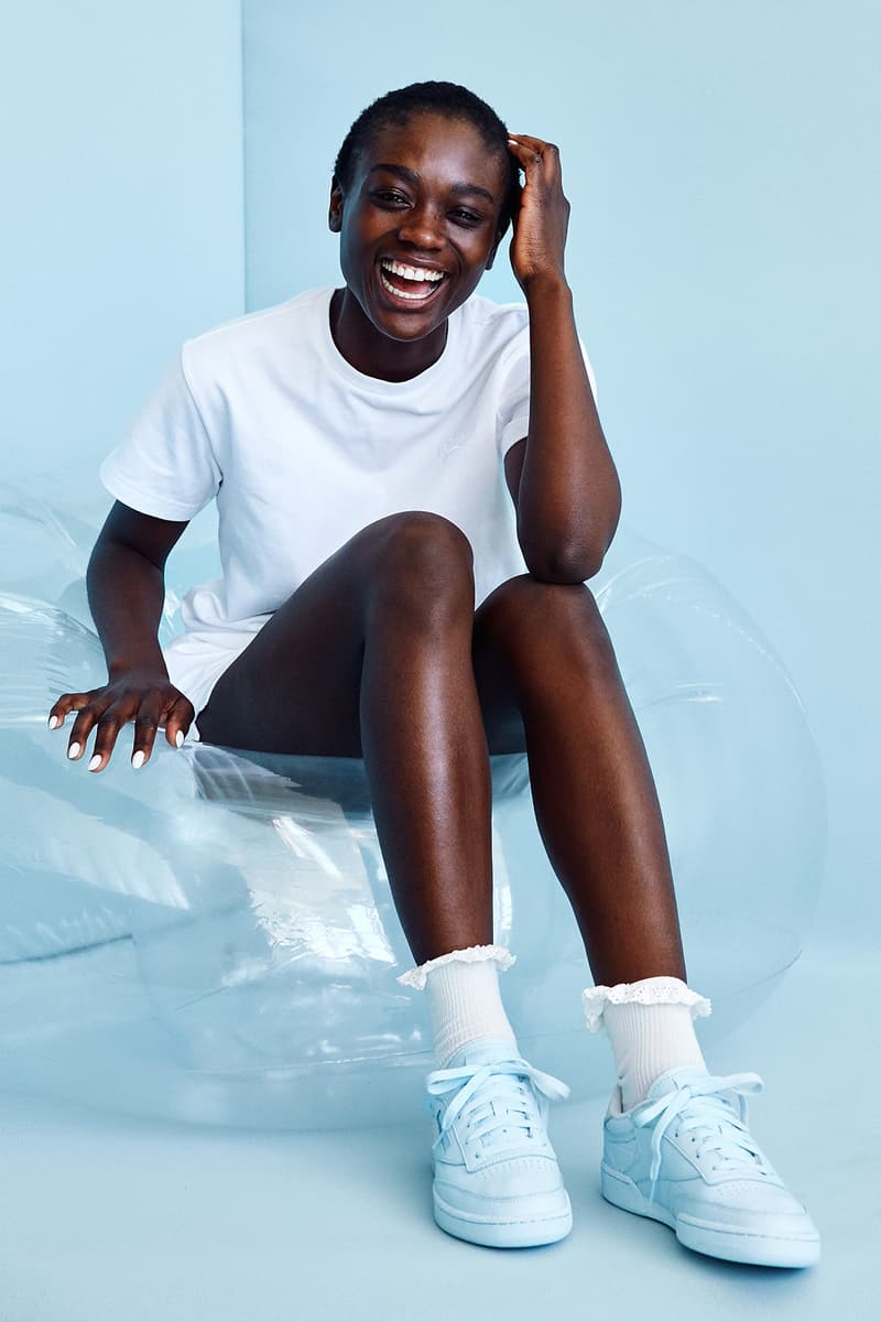 Naked CPH copenhagen sneaker store editorial reebok club c 85 elm pastel milkshake