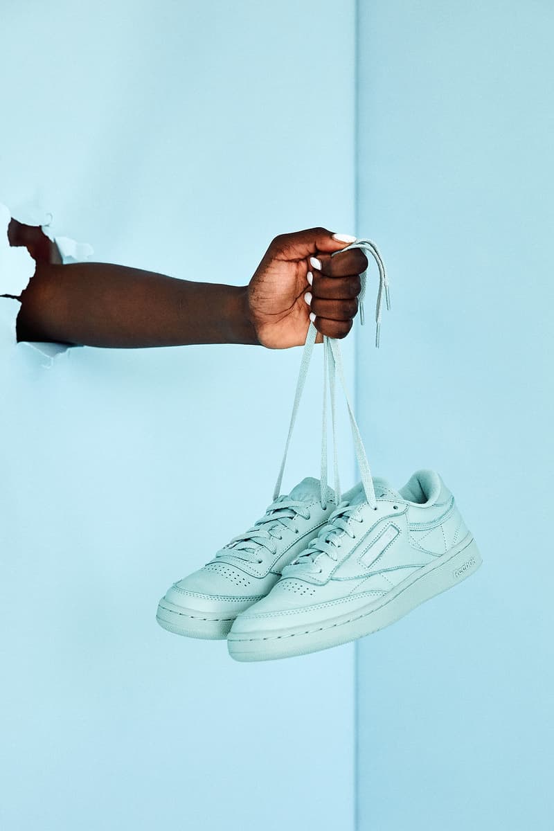 Naked CPH copenhagen sneaker store editorial reebok club c 85 elm pastel milkshake