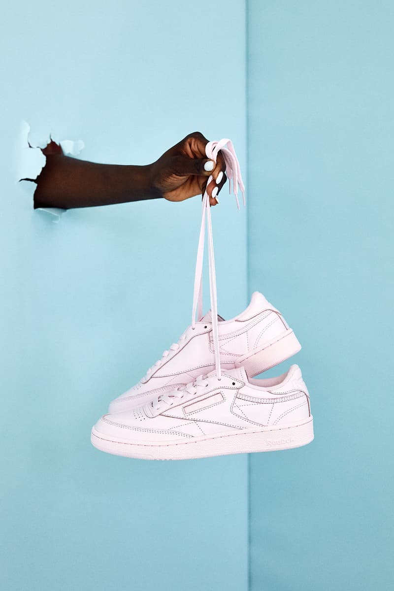Naked CPH copenhagen sneaker store editorial reebok club c 85 elm pastel milkshake