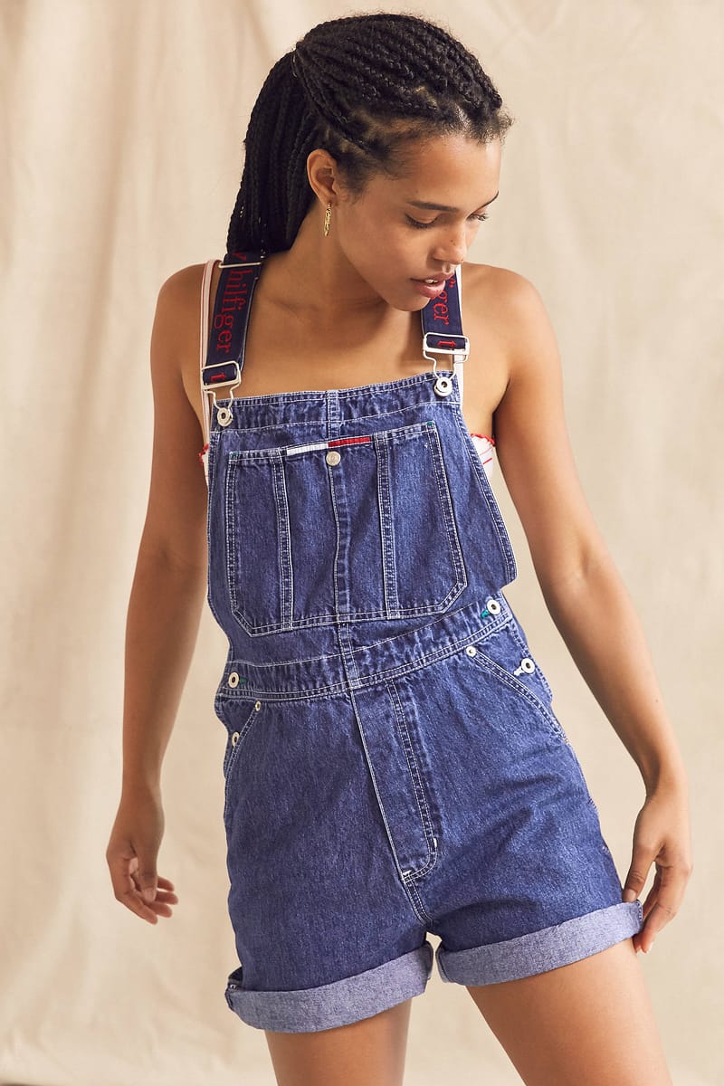 tommy jeans 90s dungaree dress