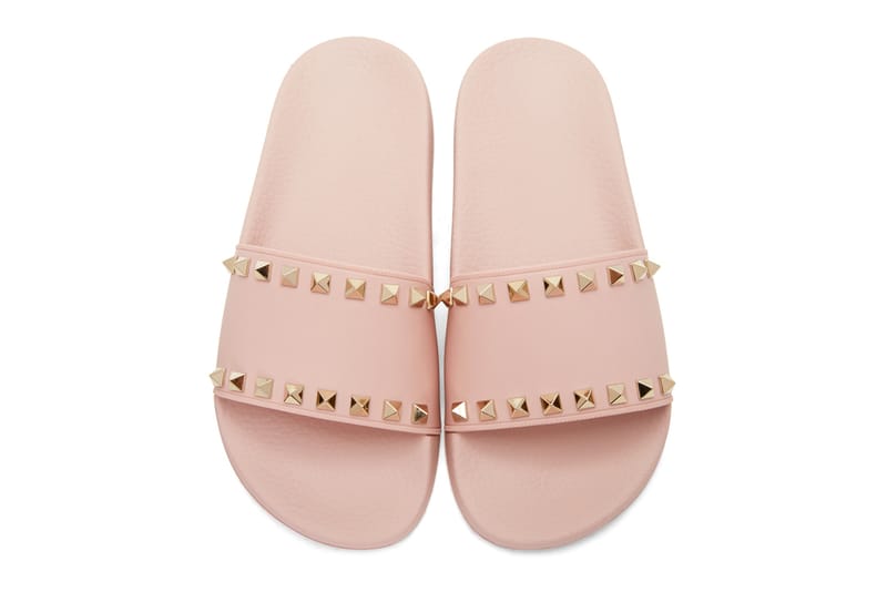 valentino pink slides