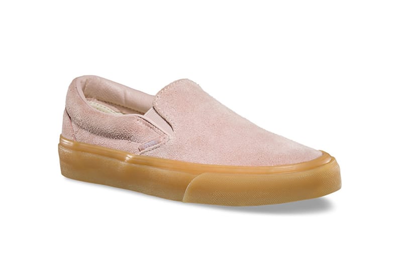 pink vans with gum sole