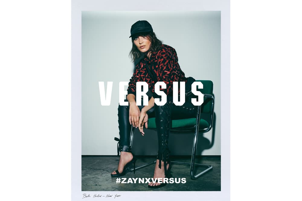 Zayn Malik Versus Versace Campaign Bella Hadid 2017 June