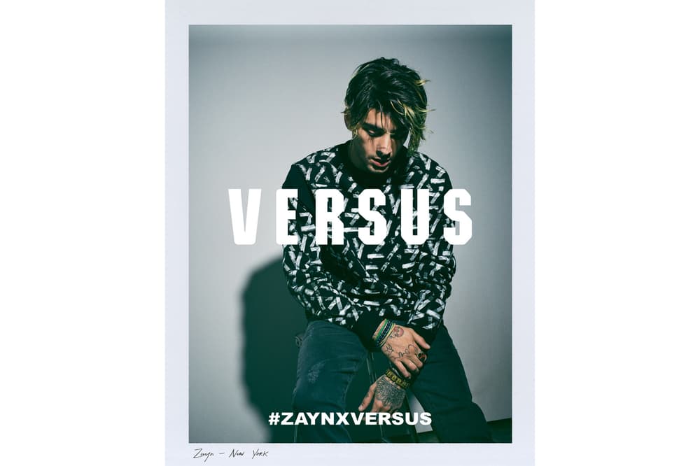Zayn Malik Versus Versace Campaign Bella Hadid 2017 June