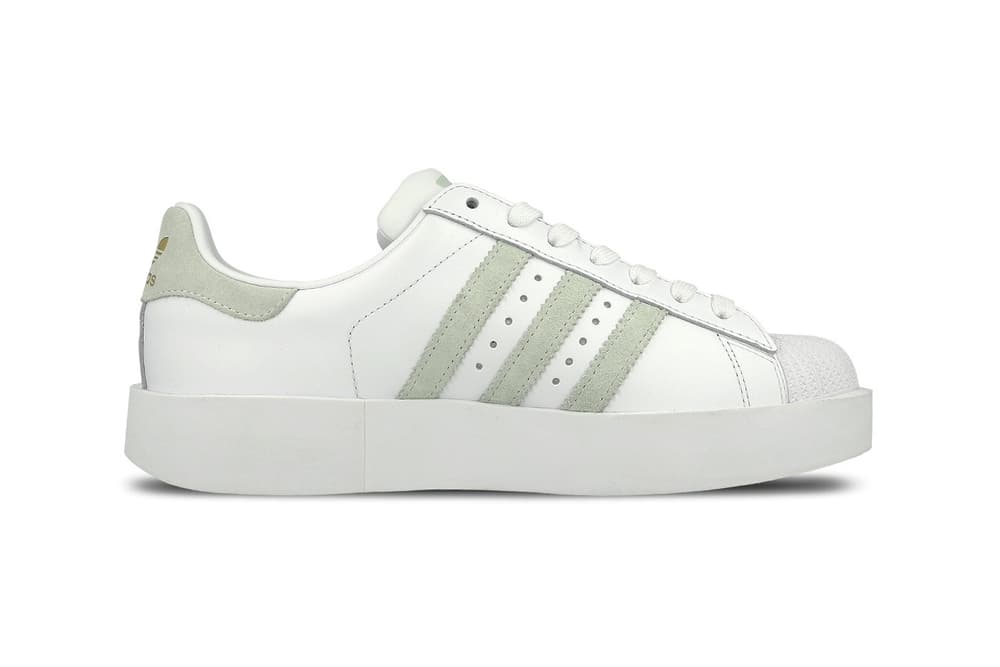 adidas Originals Superstar Bold White Linen Green