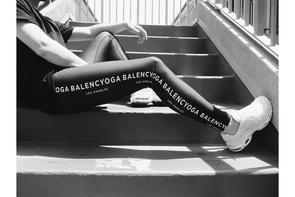 Balencyoga Balenciaga designer parody brand clothing ironic fashion