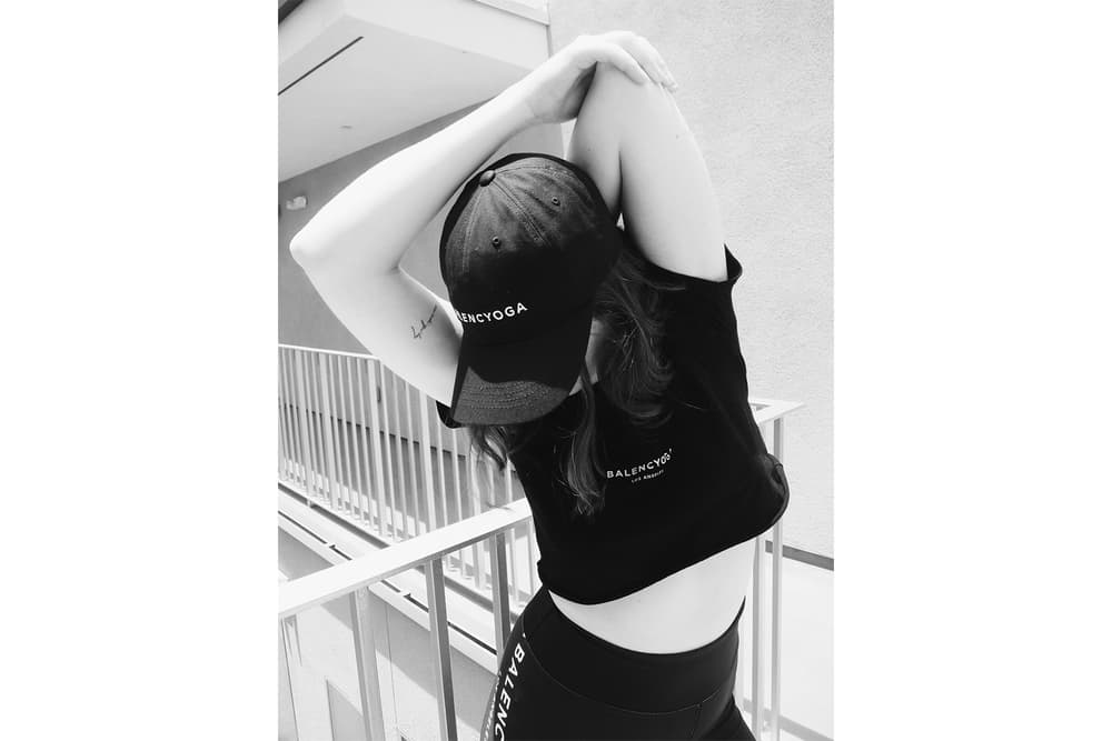Balencyoga Balenciaga designer parody brand clothing ironic fashion
